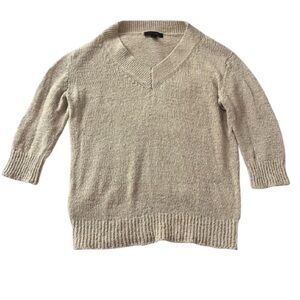 Ann Taylor V-Neck Drop Sleeve Sweater